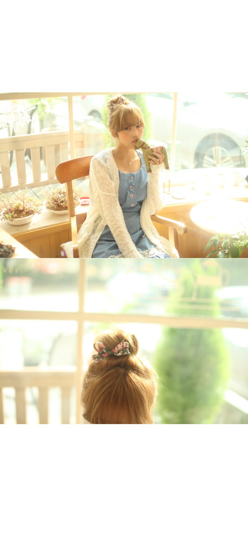 NEW HAIR CLIP HOOP romantic ribbon point tongue pi