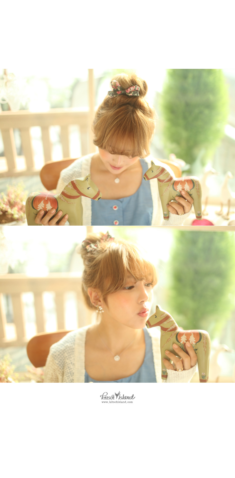 NEW HAIR CLIP HOOP romantic ribbon point tongue pi