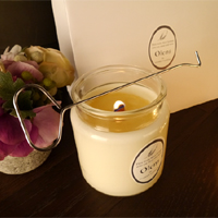 NEW CANDLE Soya candle 350ml Orlens present Natura