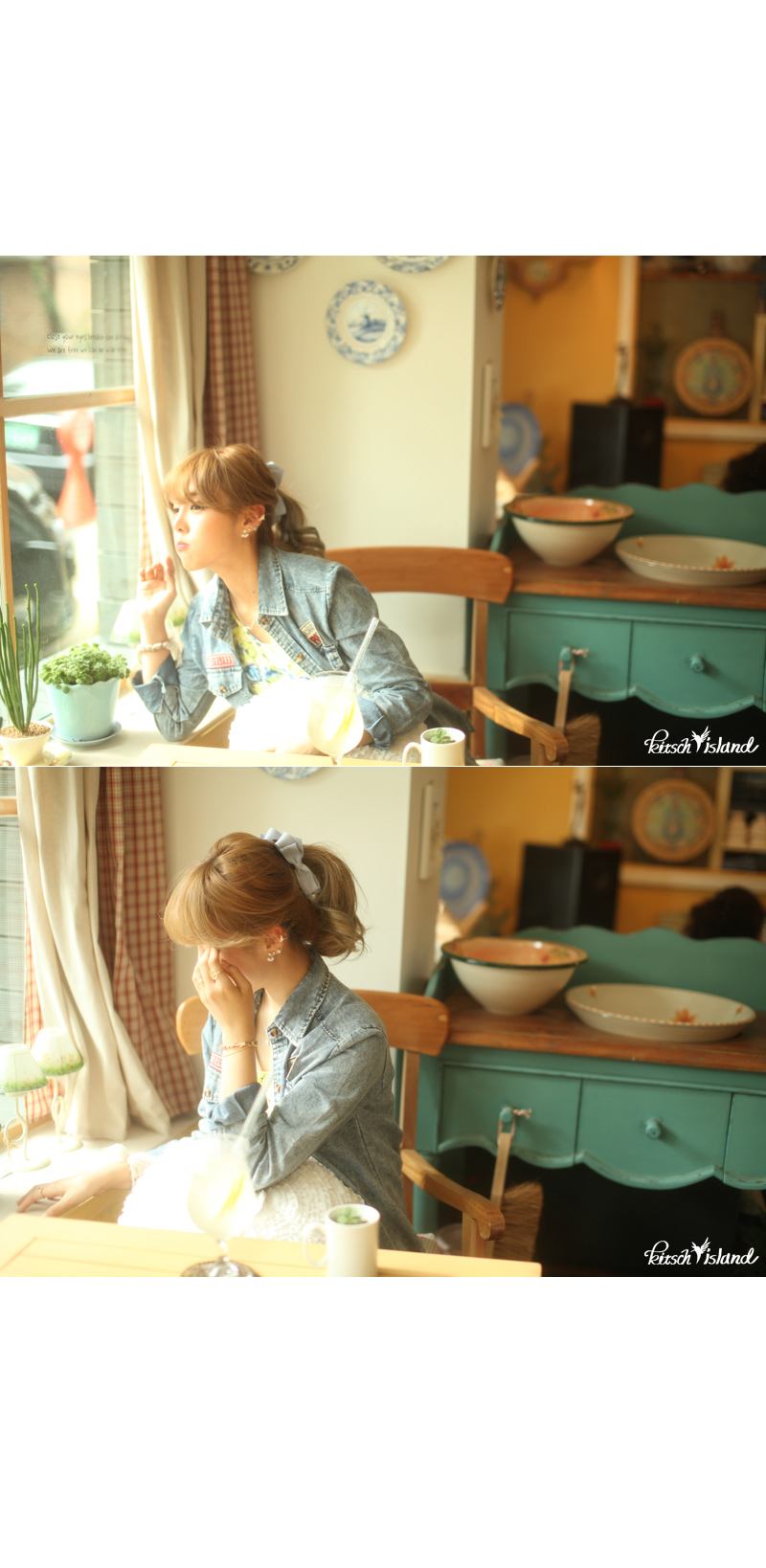 New Double Ribbon Striped Banana Hairpin Bundle Pi