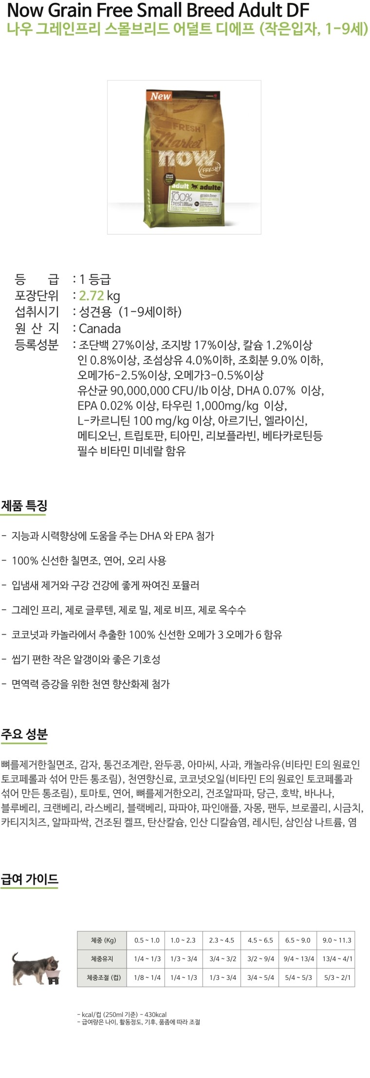 NEW PET DOG FEED No Grain Free Small Breed Adult 2