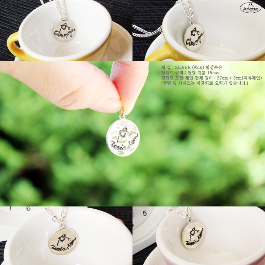 Scandinavian style value value pendant silver anti