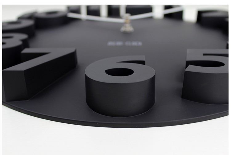 Home Deco 3D Solid Quiet Wall Clock 3 Color 3d Wal