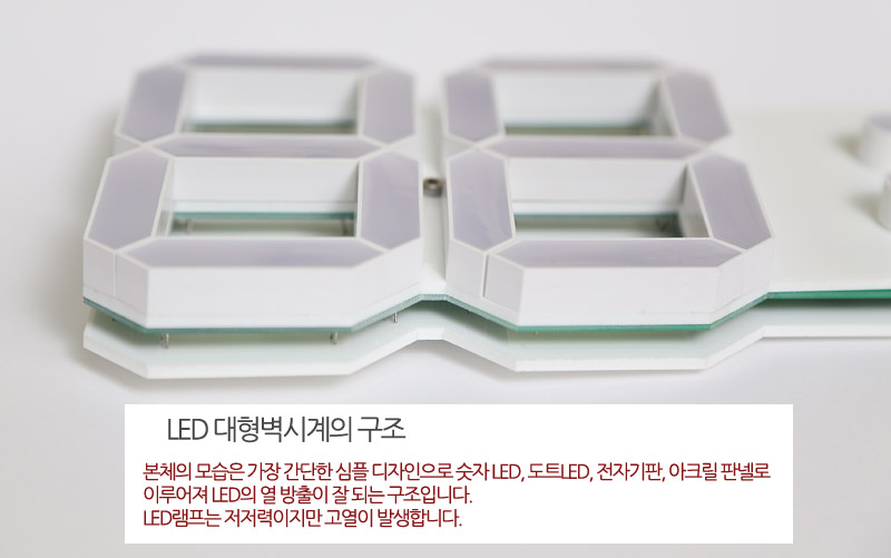 Noiseless digital LED wall clock KIRDINDIN Newlywe