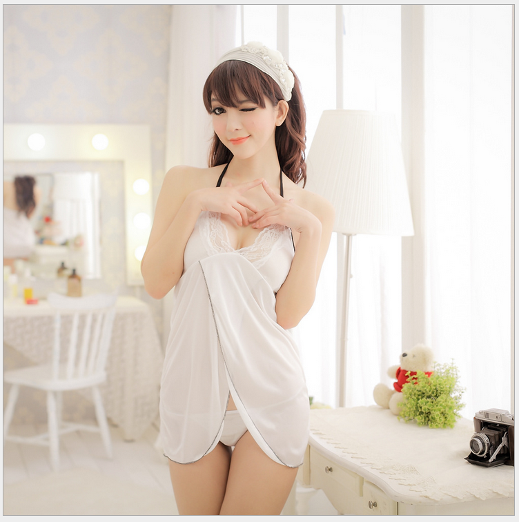 NEW SEXY LINGERIE Sexy Lingerie Black Line Halter 