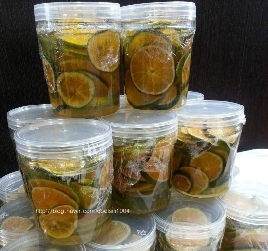 NEW HONEY CITRON TEA 530g Juice, Fruit lemon blue 