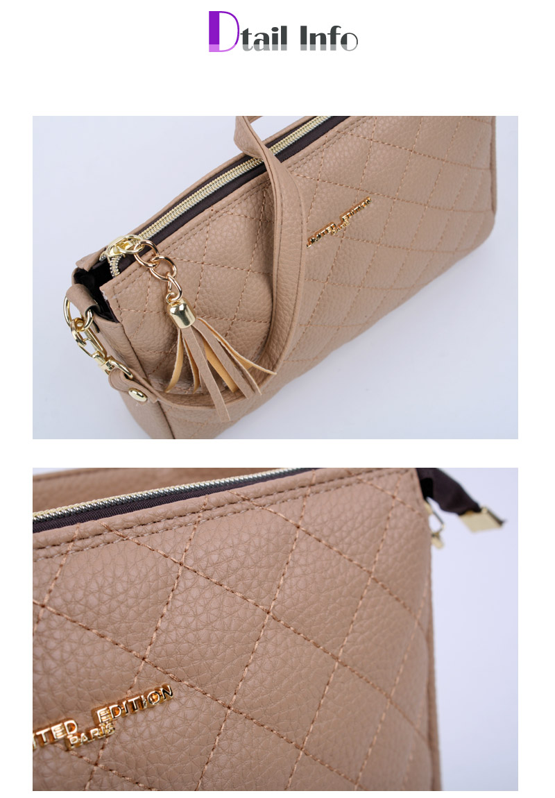 New Tassel Neu Beam Quilted Woman Mini Cross Bag K