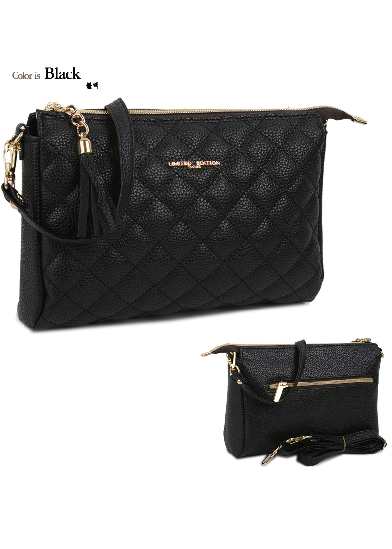 New Tassel Neu Beam Quilted Woman Mini Cross Bag K