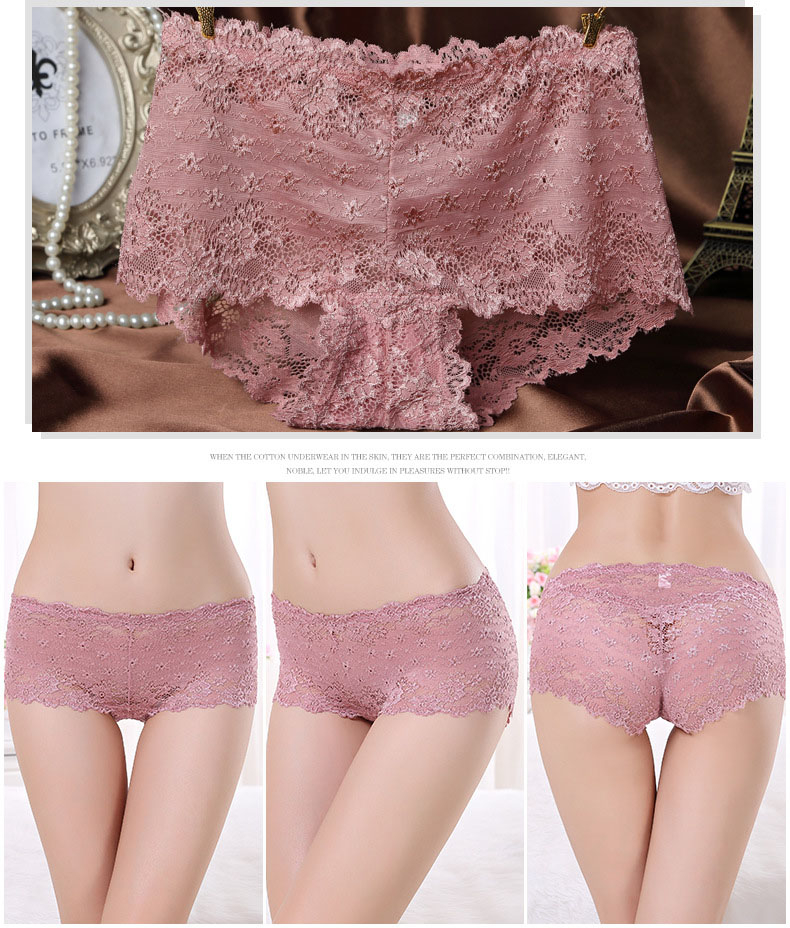Women Underwear Sexy Tee Lace Nude Lingerie