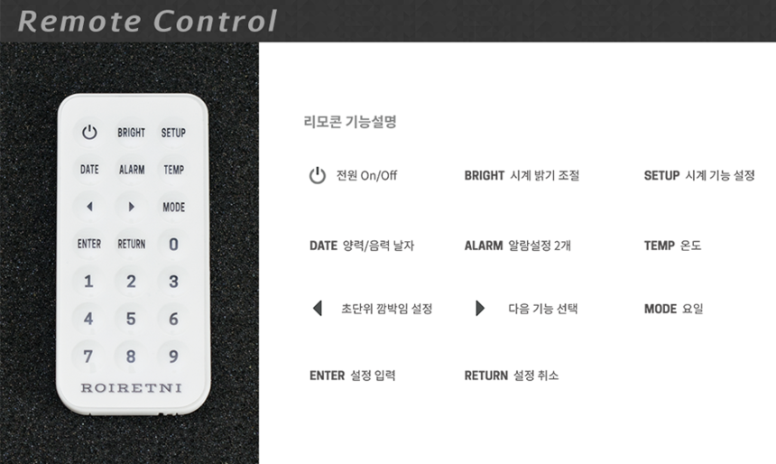 Black Edition Wall Clock PLUS + Sean LED Interior 