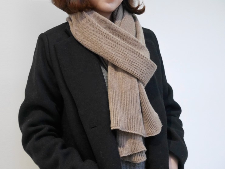 Cashmere muffler How to tie UNIQLO Men Winter shaw