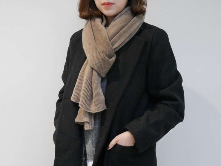 Cashmere muffler How to tie UNIQLO Men Winter shaw