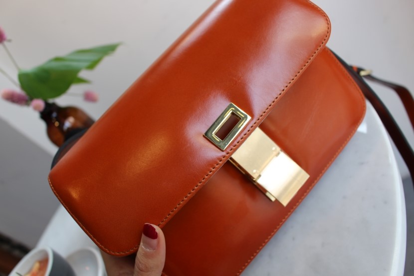 New Natural Cowhide Classic Bag Simple Bag Cross B