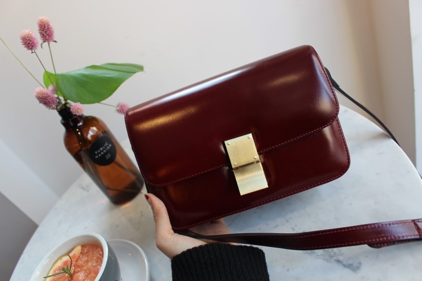 New Natural Cowhide Classic Bag Simple Bag Cross B