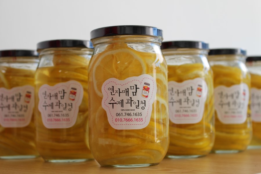 NEW HONEY CITRON TEA Lemon Blue 500g, 1000g xylose