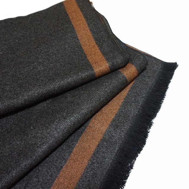 Two-sided color cashmere touch muffler men women c