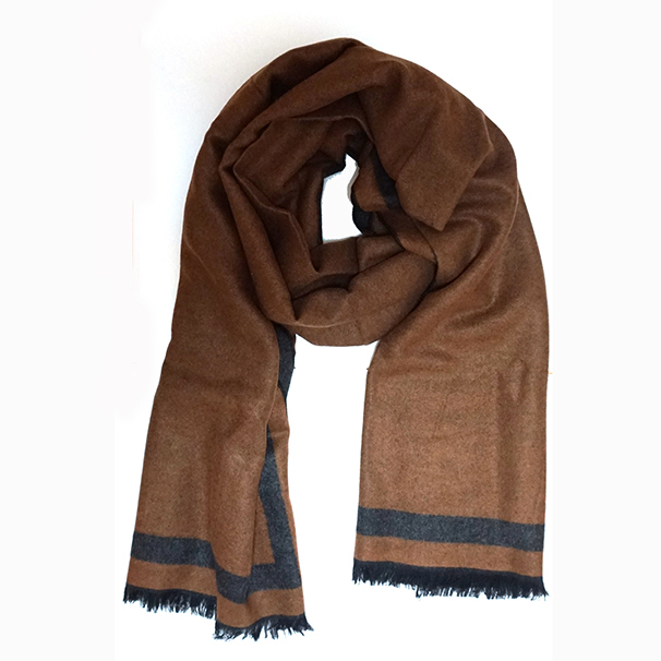 Two-sided color cashmere touch muffler men women c