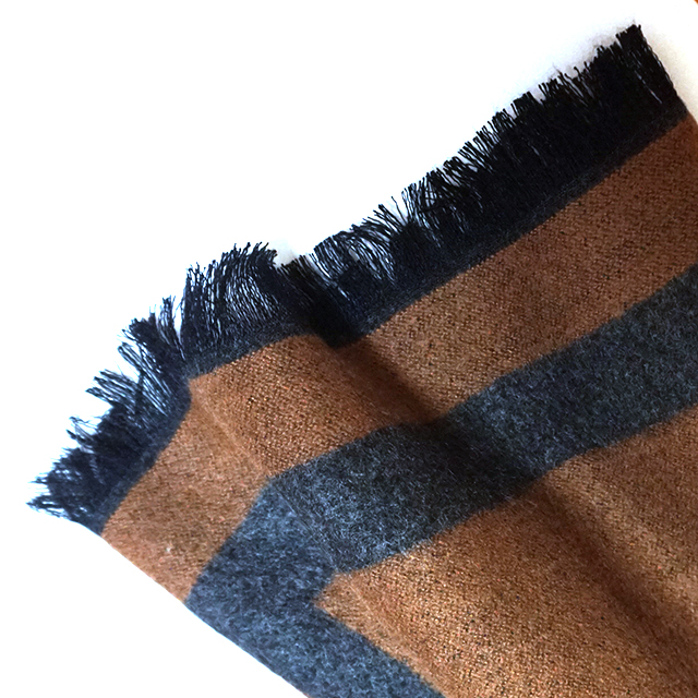 Two-sided color cashmere touch muffler men women c