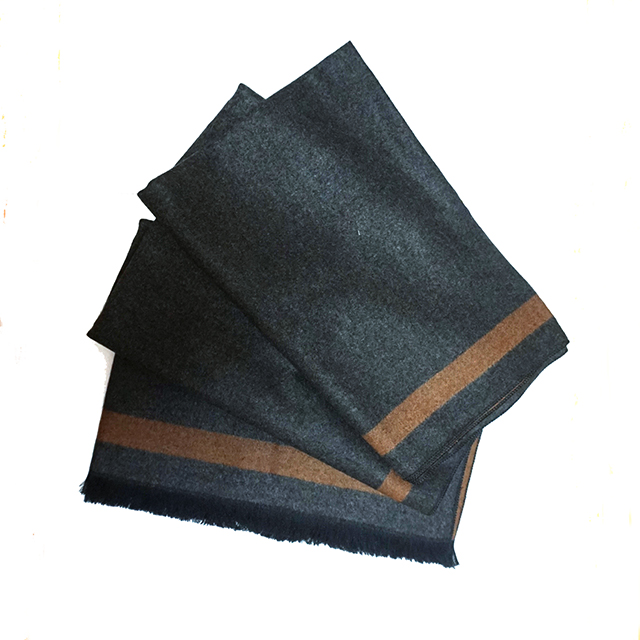 Two-sided color cashmere touch muffler men women c