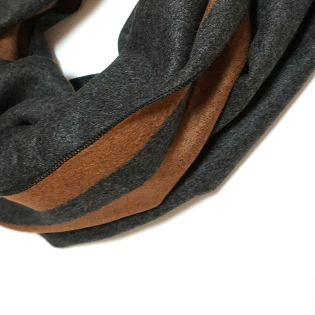 Two-sided color cashmere touch muffler men women c