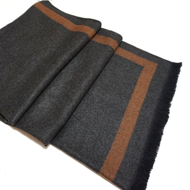 Two-sided color cashmere touch muffler men women c