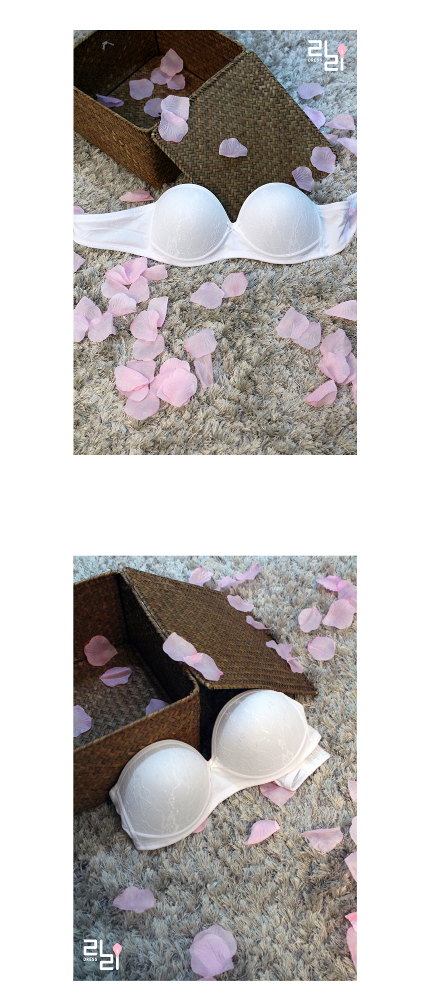 White wedding bra LU01 Dress underwear Shoulder st