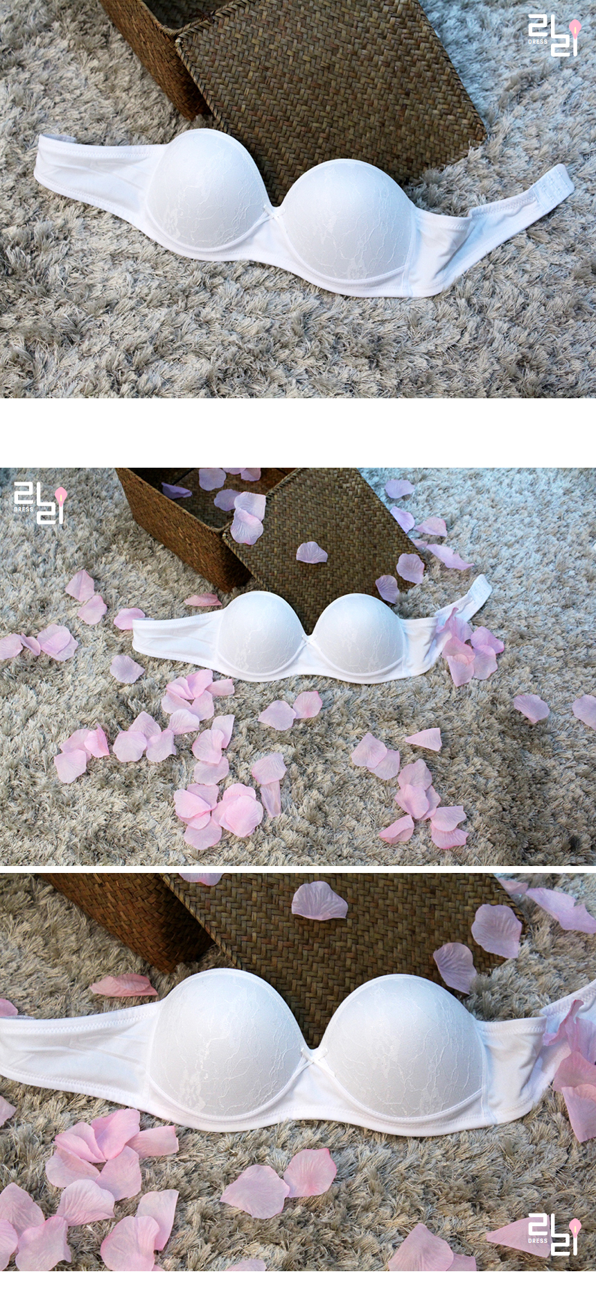 White wedding bra LU01 Dress underwear Shoulder st