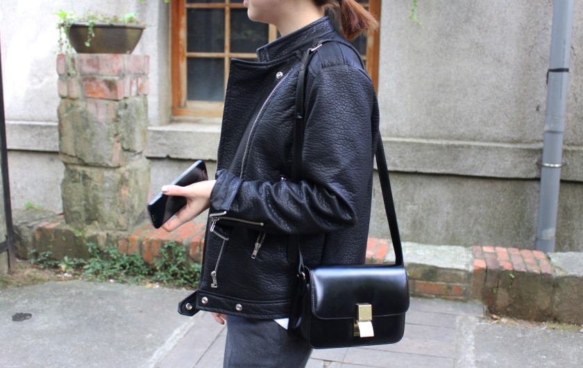 New Natural Cowhide Classic Bag Simple Bag Cross B