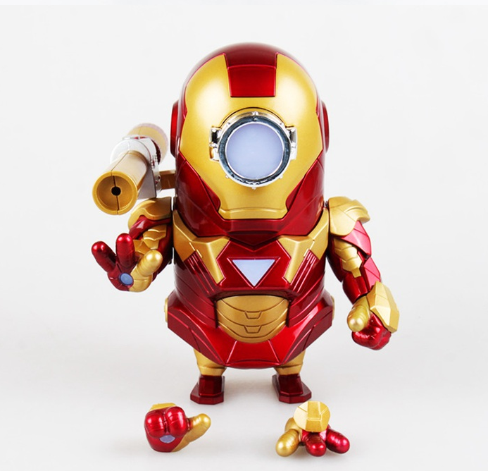 Minion's Iron Man figure LED lighting car Aveng