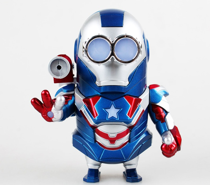 Minion's Iron Man figure LED lighting car Aveng
