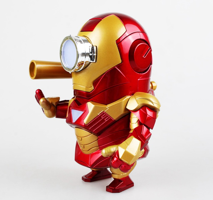 Minion's Iron Man figure LED lighting car Aveng
