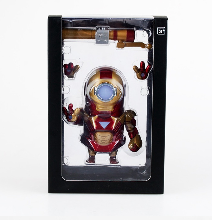 Minion's Iron Man figure LED lighting car Aveng
