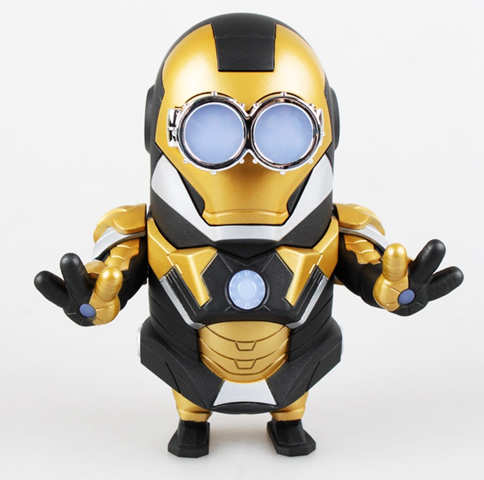 Minion's Iron Man figure LED lighting car Aveng