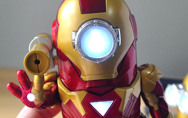 Minion's Iron Man figure LED lighting car Aveng