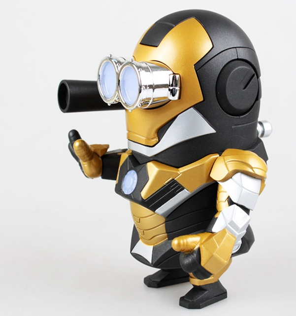 Minion's Iron Man figure LED lighting car Aveng