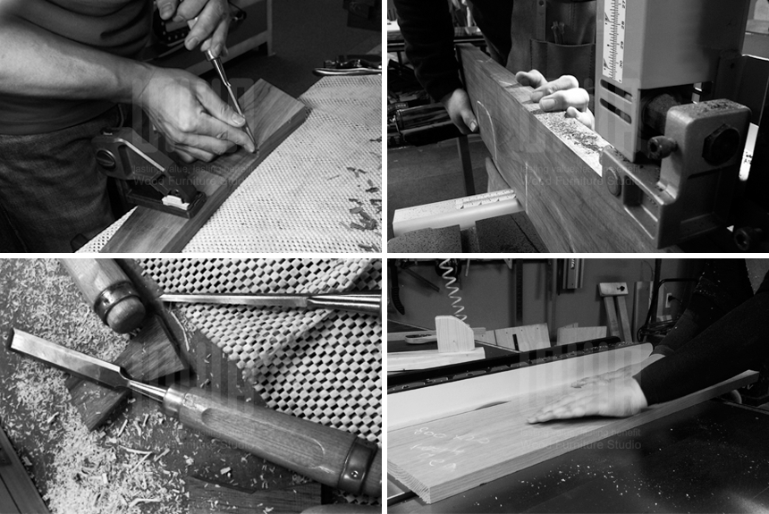 Concrete style noiseless number wall clock dark de