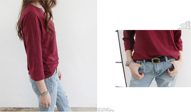 Cage 7 slabs T-shirt round tee Women's sleeve A