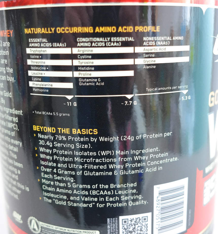 Gold Standard Way 907g Health Supplement Proteco C