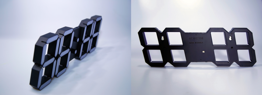 Black Edition Wall Clock PLUS + Sean LED Interior 