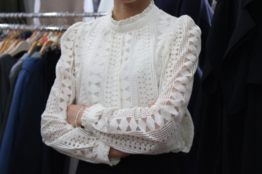 NEW FASHION LADY GIRL Blouse Autumn Blouse White B