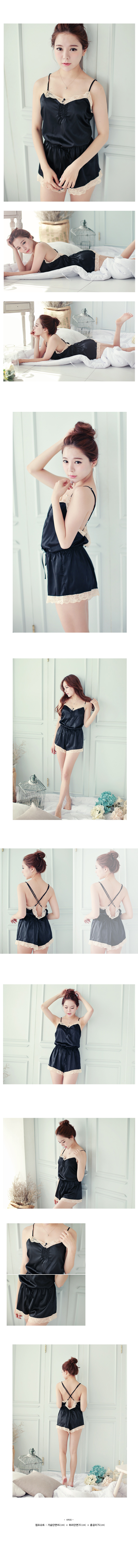 Sexy black jump suit slip wedding underwear newlyw