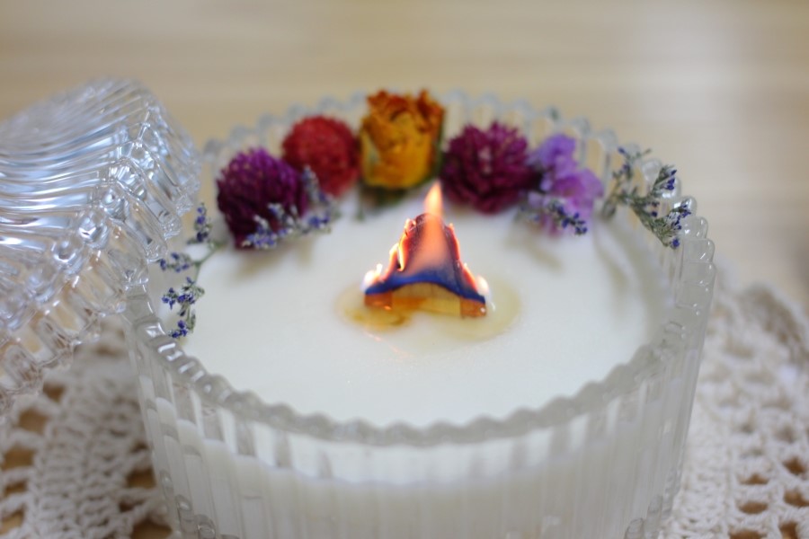 Merry Go Round Message Station Natural Soya Candle