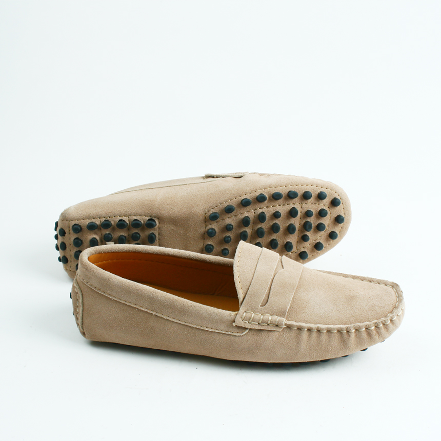 New Macaroon Driving Shoes Unisex Man Female Suede