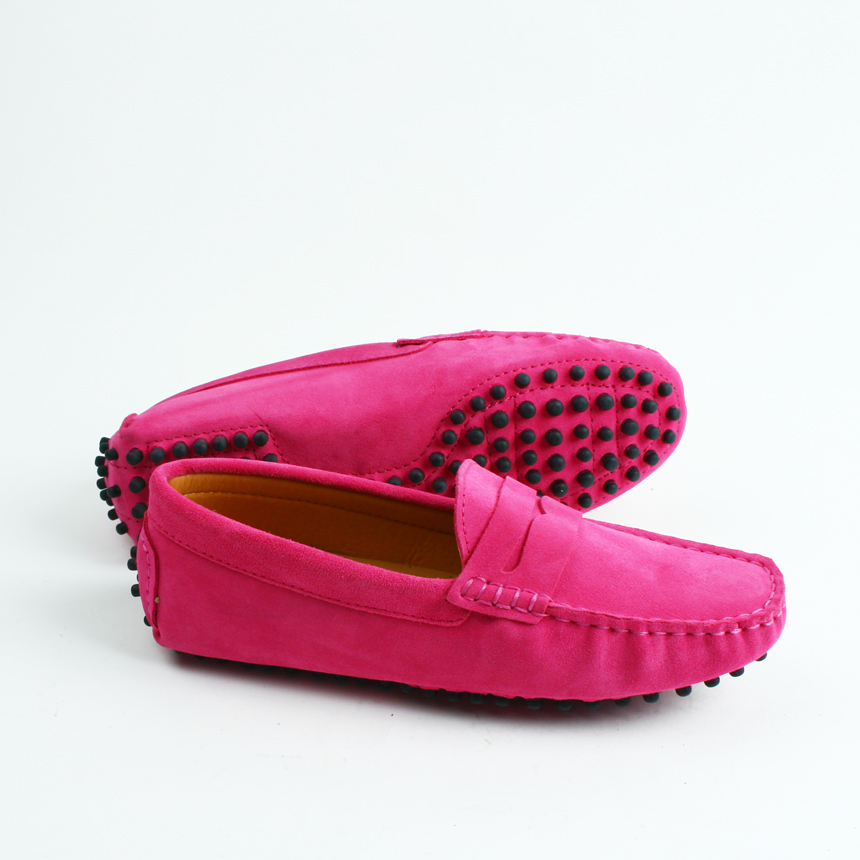 New Macaroon Driving Shoes Unisex Man Female Suede