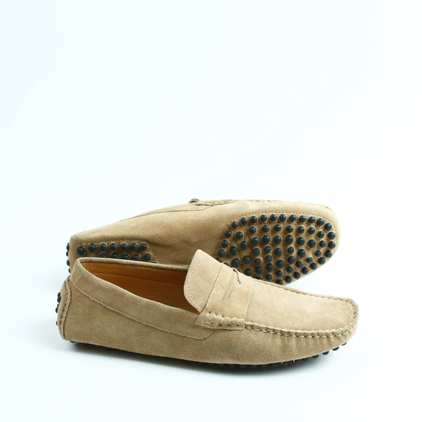 New Macaroon Driving Shoes Unisex Man Female Suede