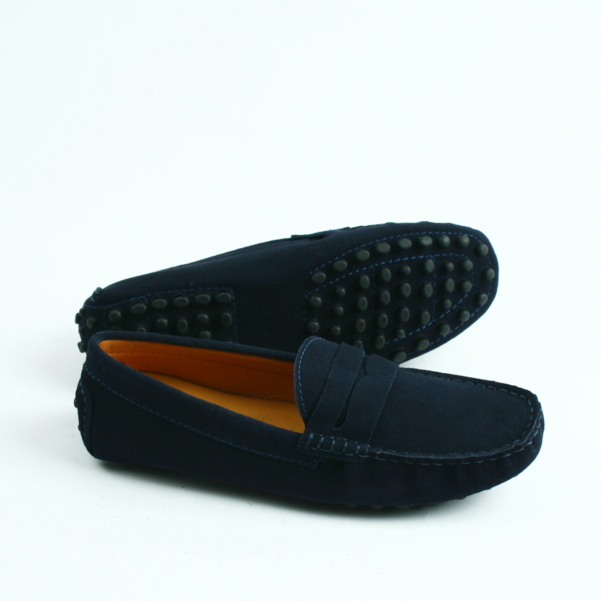 New Macaroon Driving Shoes Unisex Man Female Suede