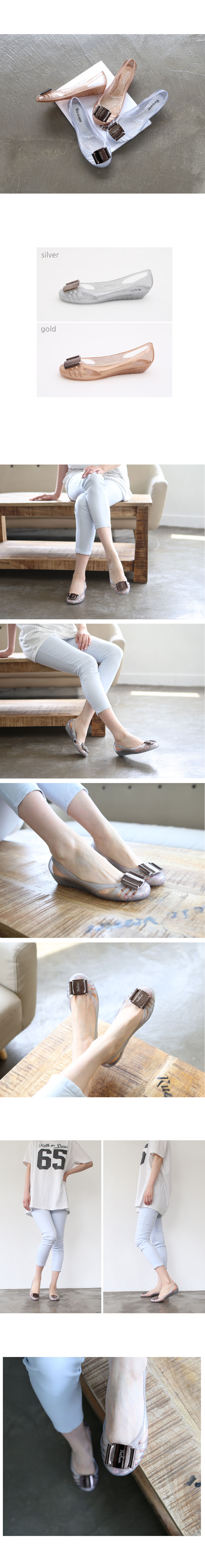 NEW WOMEN JELLY SHOES Green Island oem 3cm Pearl j