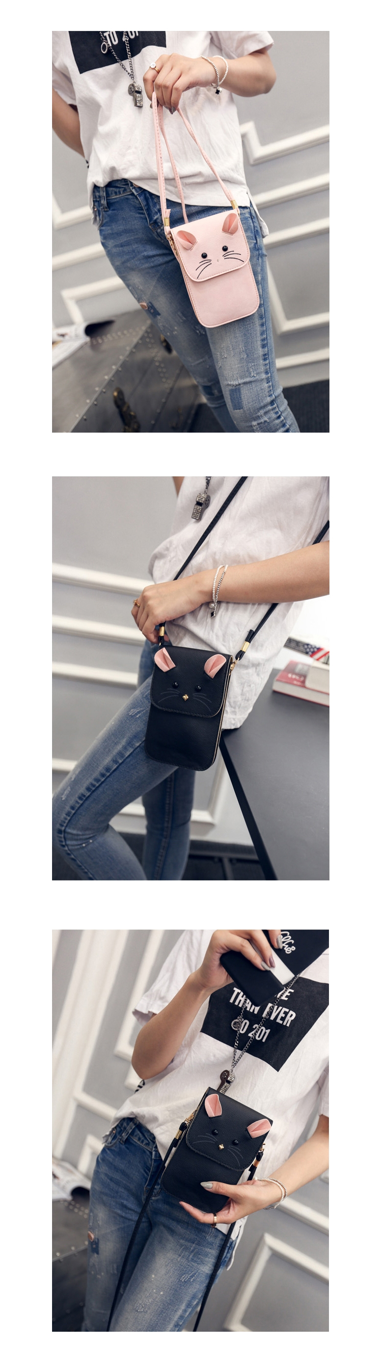New Clown Cellphone Bag Cute Cross Mini 3Color Car