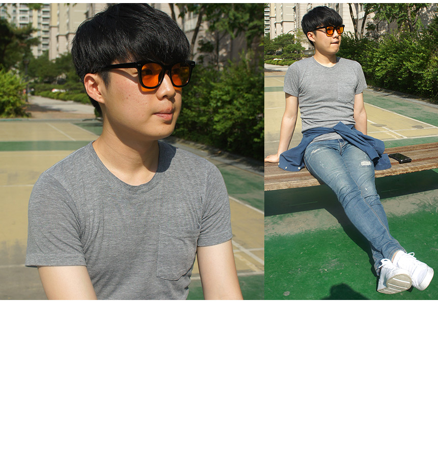 Basic Tint Sunglasses Unisex JE703 Color Lens Reco