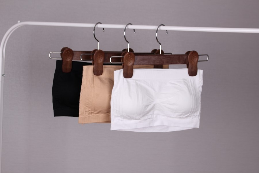 NEW NUBRA Off-shoulder strap-less bra top with sea